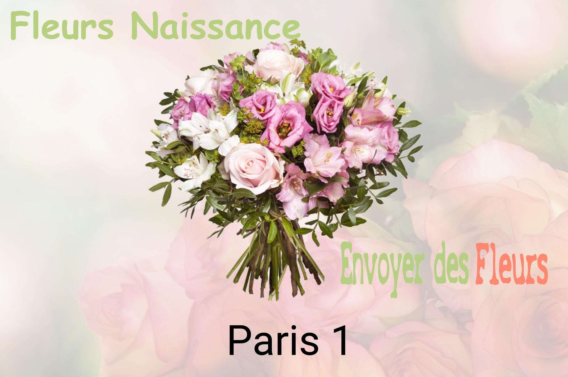 Bouquet de fleurs de naissance livré à Paris-1